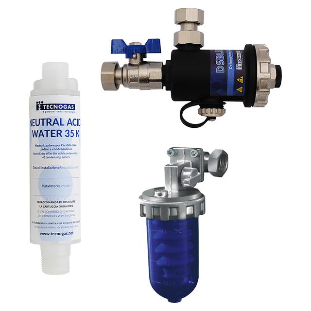 KIT CALDAIA TECNOGAS BLUEKIT BASIC 3.0 CON DEFANGATORE E DOSATORE POLIFOSFATI NEUTRALIZZATORE | Tecnomat KIT CALDAIA TECNOGAS BLUEKIT BASIC 3.0 CON DEFANGATORE E DOSATORE POLIFOSFATI NEUTRALIZZATORE | Tecnomat
