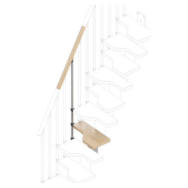GRADINO SUPPLEMENTARE PER SCALA MINI IN LEGNO DI FAGGIO NATURALE ACCIAIO GRIGIO | Tecnomat GRADINO SUPPLEMENTARE PER SCALA MINI IN LEGNO DI FAGGIO NATURALE ACCIAIO GRIGIO | Tecnomat