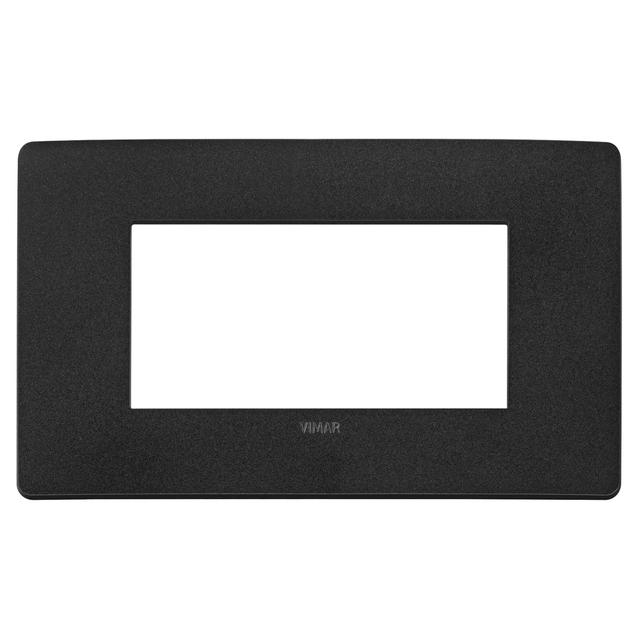 PLACCA VIMAR PLANA UP 4M NERO MATT TECNOPOLIMERO | Tecnomat PLACCA VIMAR PLANA UP 4M NERO MATT TECNOPOLIMERO - 2 | Tecnomat