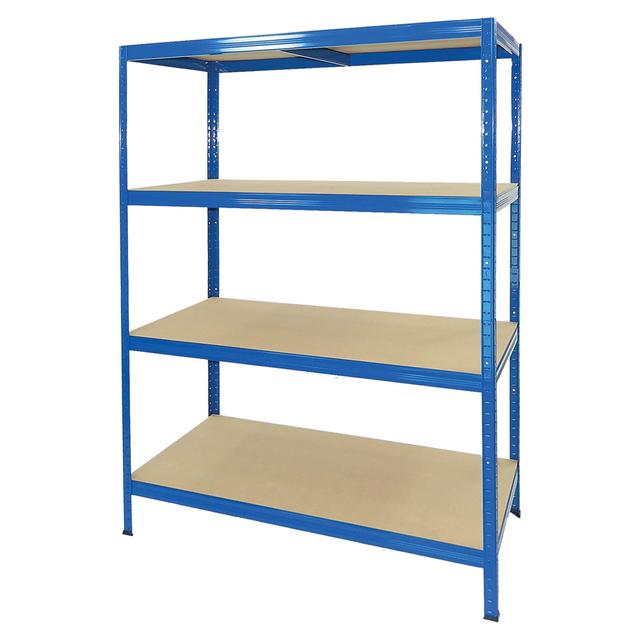 SCAFFALE LEGNO/METALLO 4 RIPIANI 250 kg BLU AD INCASTRO 120x180x60 cm (LxHxP) | Tecnomat SCAFFALE LEGNO/METALLO 4 RIPIANI 250 kg BLU AD INCASTRO 120x180x60 cm (LxHxP) | Tecnomat