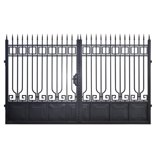 CANCELLO ARISTOTELE 350x210 cm (LxH) ZINCATO VERNICIATO NERO GALVANIZZAZIONE A FUOCO | Tecnomat CANCELLO ARISTOTELE 350x210 cm (LxH) ZINCATO VERNICIATO NERO GALVANIZZAZIONE A FUOCO - 2 | Tecnomat