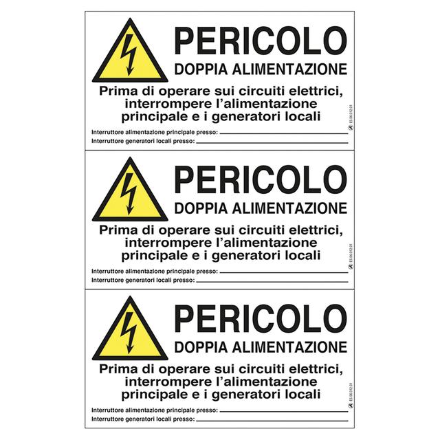 ADESIVO IMPIANTO FOTOVOLTAICO PERICOLO IN PVC 16,5x8,5 cm 3 PEZZI | Tecnomat ADESIVO IMPIANTO FOTOVOLTAICO PERICOLO IN PVC 16,5x8,5 cm 3 PEZZI - 2 | Tecnomat
