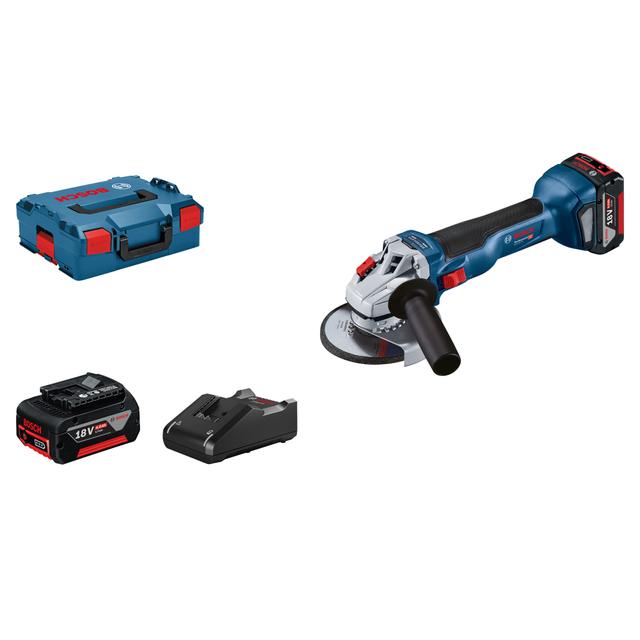 SMERIGLIATRICE BOSCH 125 mm 18 V GWS 18V-10 PROFESSIONAL 2 BATTERIE 4 Ah PESO 2,1 kg | Tecnomat SMERIGLIATRICE BOSCH 125 mm 18 V GWS 18V-10 PROFESSIONAL 2 BATTERIE 4 Ah PESO 2,1 kg | Tecnomat