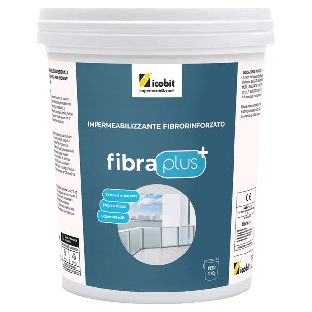 GUAINA LIQUIDA FIBRO RINFORZATA ICOBIT FIBRA PLUS 1 kg BIANCO 0,5 m² CON 1 kg | Tecnomat GUAINA LIQUIDA FIBRO RINFORZATA ICOBIT FIBRA PLUS 1 kg BIANCO 0,5 m² CON 1 kg - 2 | Tecnomat