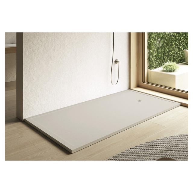 PIATTO DOCCIA SERIE MADISON MARMORESINA COLORE SABBIA 80x120 cm H 3,5 cm PILETTA Ø 90 mm | Tecnomat PIATTO DOCCIA SERIE MADISON MARMORESINA COLORE SABBIA 80x120 cm H 3,5 cm PILETTA Ø 90 mm | Tecnomat