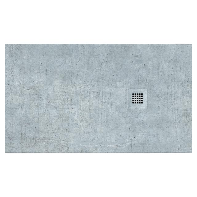 PIATTO DOCCIA SERIE DEKOR IN MARMORESINA CEMENTO 80x140 cm H 2,7 cm PILETTA Ø 90 mm | Tecnomat PIATTO DOCCIA SERIE DEKOR IN MARMORESINA CEMENTO 80x140 cm H 2,7 cm PILETTA Ø 90 mm | Tecnomat