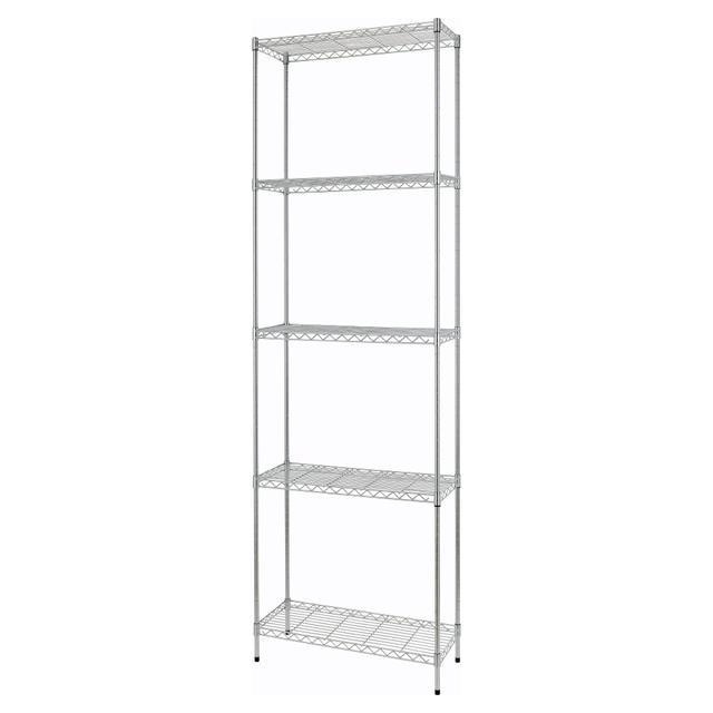SCAFFALE FILO CROMO 5 RIPIANI 150 MONTAGGIO AD INCASTRO 60,9x180x35,5 cm (LxHxP) | Tecnomat SCAFFALE FILO CROMO 5 RIPIANI 150 MONTAGGIO AD INCASTRO 60,9x180x35,5 cm (LxHxP) | Tecnomat