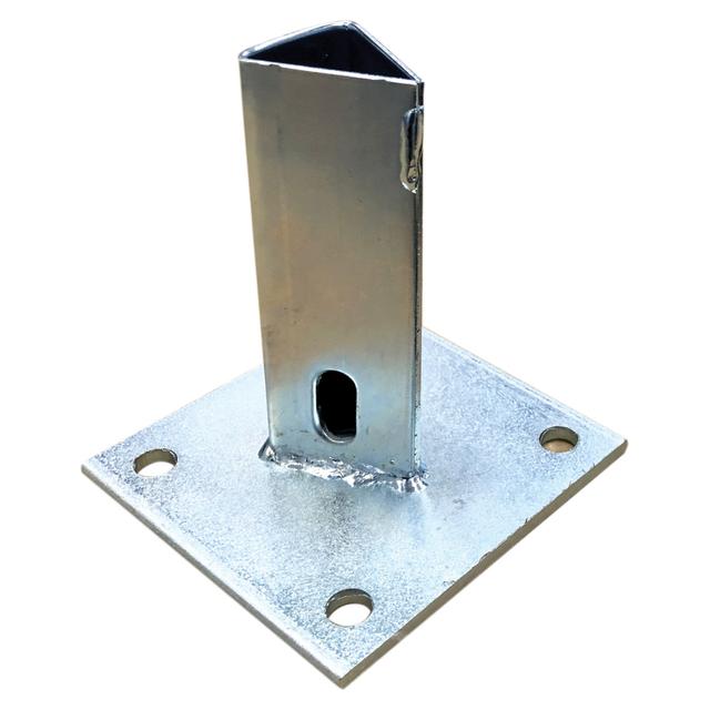 SUPPORTO PER PALO ZINCATO A T 35x35 mm | Tecnomat SUPPORTO PER PALO ZINCATO A T 35x35 mm - 2 | Tecnomat