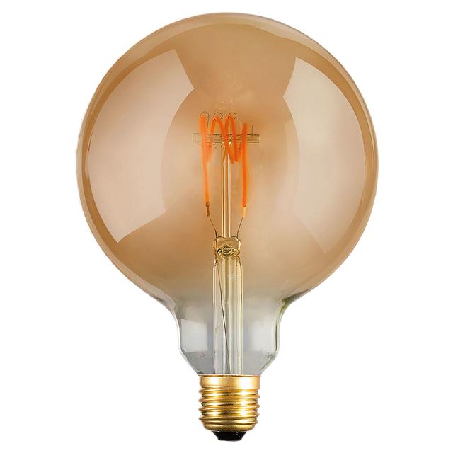 LAMPADINA LED VINTAGE E27 4W DIMMERABILE 200 lumen 2200K LUCE CALDA GLOBO AMBRATA | Tecnomat LAMPADINA LED VINTAGE E27 4W DIMMERABILE 200 lumen 2200K LUCE CALDA GLOBO AMBRATA | Tecnomat