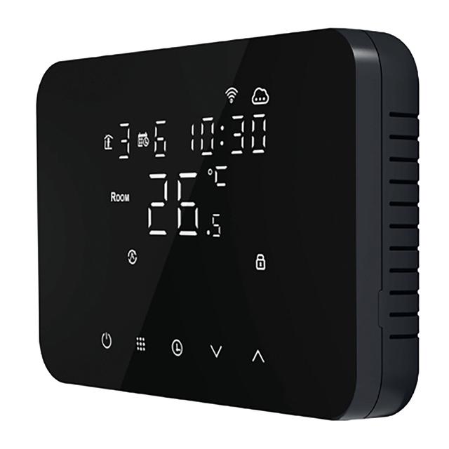 CRONOTERMOSTATO ISNATCH DA PARETE WI-FI 230V SMART CON APP DA REMOTO COLORE NERO | Tecnomat CRONOTERMOSTATO ISNATCH DA PARETE WI-FI 230V SMART CON APP DA REMOTO COLORE NERO | Tecnomat
