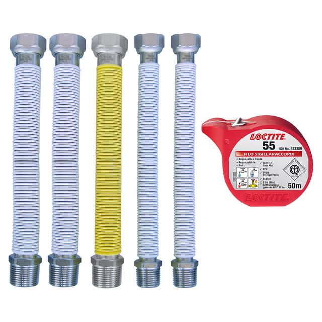 KIT INSTALLAZIONE TUBI CALDAIA GAS CON VALIGETTA E LOCTITE 55 DA 50 m | Tecnomat KIT INSTALLAZIONE TUBI CALDAIA GAS CON VALIGETTA E LOCTITE 55 DA 50 m - 2 | Tecnomat