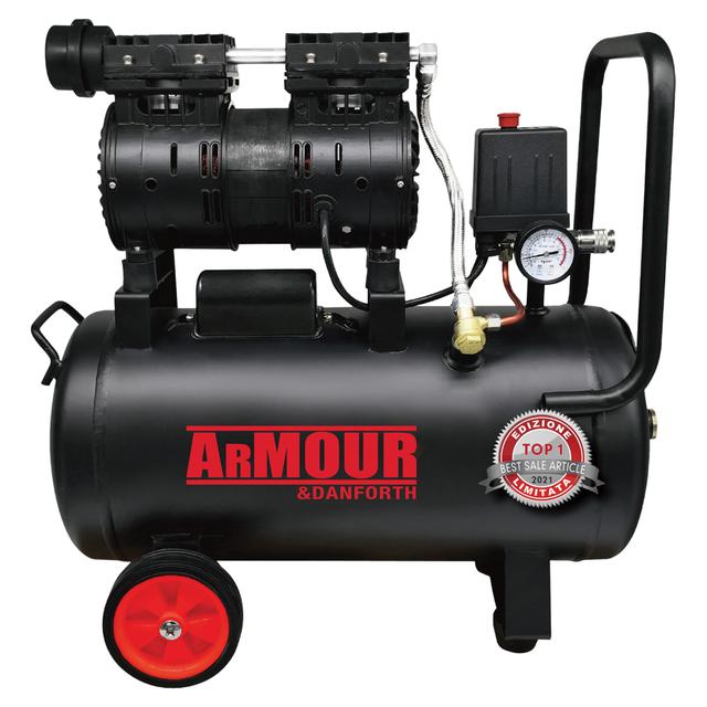 COMPRESSORE SILENZIATO 24 l 58dB ARMOUR& DANFORTH SPECIALTEC 8 bar 1 hp ARIA ASPIRATA 110 l/min | Tecnomat COMPRESSORE SILENZIATO 24 l 58dB ARMOUR& DANFORTH SPECIALTEC 8 bar 1 hp ARIA ASPIRATA 110 l/min | Tecnomat