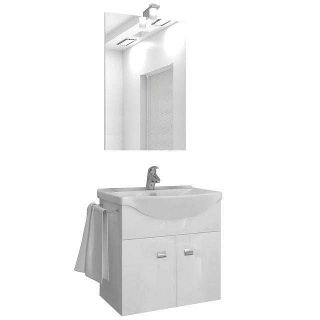 MOBILE BERNA2 SOSPESO 2 ANTE LAVABO SPECCHIERA ED ILLUMINAZIONE INCLUSI 58x135x47,5 (LxHxP) | Tecnomat MOBILE BERNA2 SOSPESO 2 ANTE LAVABO SPECCHIERA ED ILLUMINAZIONE INCLUSI 58x135x47,5 (LxHxP) | Tecnomat