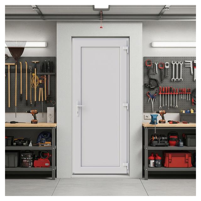 PORTA PVC BIANCO TIRARE DESTRA CON SOGLIA 90x210 cm (LxH) | Tecnomat PORTA PVC BIANCO TIRARE DESTRA CON SOGLIA 90x210 cm (LxH) | Tecnomat