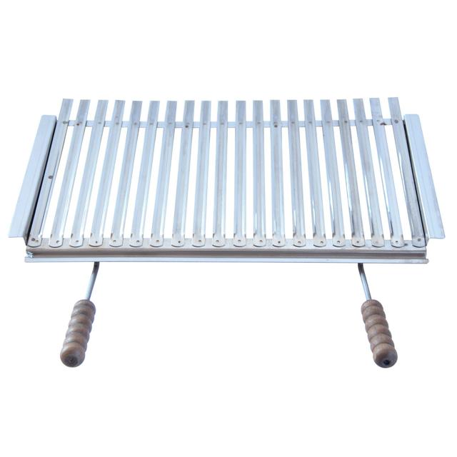 GRATICOLA DIETETICA IN ACCIAIO INOX CON MANICI IN LEGNO 67x40 cm | Tecnomat GRATICOLA DIETETICA IN ACCIAIO INOX CON MANICI IN LEGNO 67x40 cm | Tecnomat