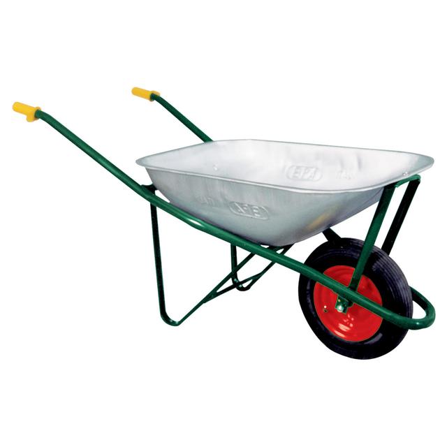 CARRIOLA CASSONE ZINCATO 8/10 mm CAPIENZA 75 l CON RUOTA PNEUMATICA | Tecnomat CARRIOLA CASSONE ZINCATO 8/10 mm CAPIENZA 75 l CON RUOTA PNEUMATICA - 2 | Tecnomat