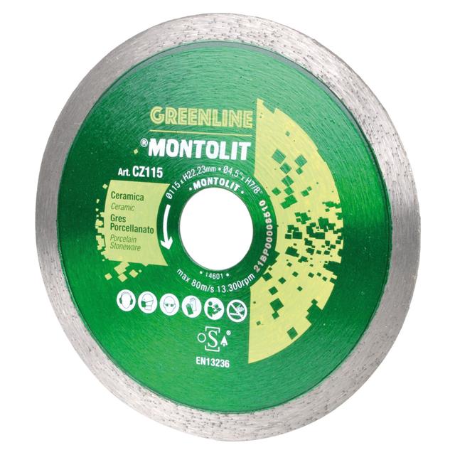 DISCO DIAMANTATO MONTOLIT CZ Ø115 mm CORONA CONTINUA H 7 mm GRES PORCELLANATO | Tecnomat DISCO DIAMANTATO MONTOLIT CZ Ø115 mm CORONA CONTINUA H 7 mm GRES PORCELLANATO | Tecnomat