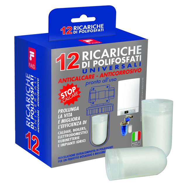 RICARICA SALI DI POLIFOSFATI FAID PER DOSATORI CONFEZIONE DA 12 CARTUCCE | Tecnomat RICARICA SALI DI POLIFOSFATI FAID PER DOSATORI CONFEZIONE DA 12 CARTUCCE | Tecnomat