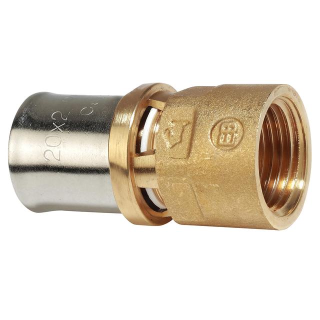 RACCORDO PRESS FIT GIACOMINI MULTISTRATO DRITTO F 3/4''x Ø 20 mm PROFILO PRESSATURA TH-H-U | Tecnomat RACCORDO PRESS FIT GIACOMINI MULTISTRATO DRITTO F 3/4''x Ø 20 mm PROFILO PRESSATURA TH-H-U | Tecnomat