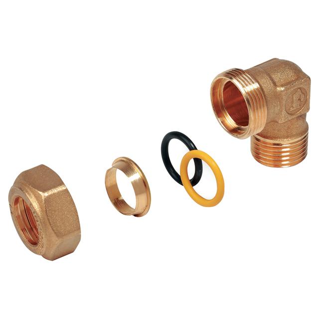 GOMITO A COMPRESSIONE GIACOMINI M 3/4'' x Ø 22 mm TUBO RAME OMOLOGATO ACQUA E GAS | Tecnomat GOMITO A COMPRESSIONE GIACOMINI M 3/4'' x Ø 22 mm TUBO RAME OMOLOGATO ACQUA E GAS - 2 | Tecnomat