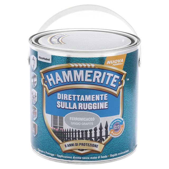 SMALTO ANTIRUGGINE FERROMCACEO HAMMERITE 2,5 l GRIGIO GRAFITE 8-10 m² CON 1 l | Tecnomat SMALTO ANTIRUGGINE FERROMCACEO HAMMERITE 2,5 l GRIGIO GRAFITE 8-10 m² CON 1 l | Tecnomat
