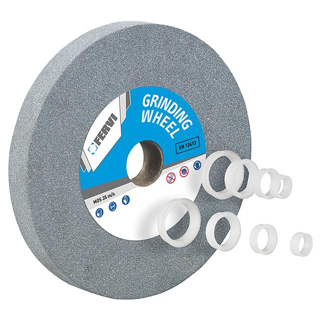 DISCO PER MOLA DA BANCO Ø150 mm FERVI SP 20 mm CON 4 ADATTORI GRANA 60 | Tecnomat DISCO PER MOLA DA BANCO Ø150 mm FERVI SP 20 mm CON 4 ADATTORI GRANA 60 - 2 | Tecnomat