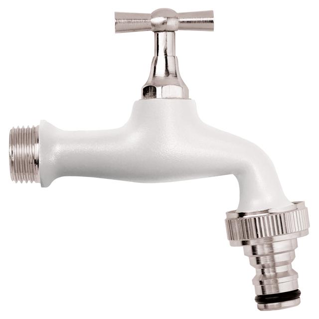 RUBINETTO STANDARD VERNICIATO BIANCO CON INNESTO RAPIDO 1/2" | Tecnomat RUBINETTO STANDARD VERNICIATO BIANCO CON INNESTO RAPIDO 1/2" | Tecnomat