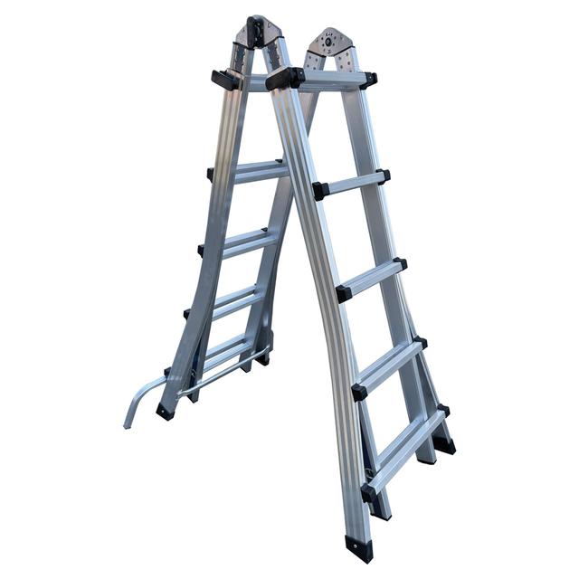 SCALA TELESCOPICA ALLUMINIO STP 5+5 ALTEZZA MASSIMA 5,46 m EN131 PORTATA 150 kg | Tecnomat SCALA TELESCOPICA ALLUMINIO STP 5+5 ALTEZZA MASSIMA 5,46 m EN131 PORTATA 150 kg | Tecnomat