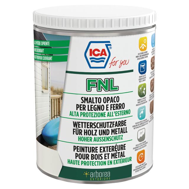 SMALTO OPACO ICA PER LEGNO 2,5 l BIANCO ALTA COPERTURA 8-10 m²/l PER MANO | Tecnomat SMALTO OPACO ICA PER LEGNO 2,5 l BIANCO ALTA COPERTURA 8-10 m²/l PER MANO - 2 | Tecnomat