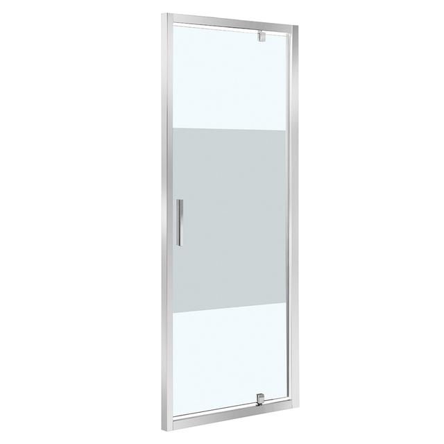 PORTA DOCCIA FENIS BATTENTE 88-92 cm H 190 cm VETRO SERIGRAFATO 6mm PROFILI METALLO CROMATO | Tecnomat PORTA DOCCIA FENIS BATTENTE 88-92 cm H 190 cm VETRO SERIGRAFATO 6mm PROFILI METALLO CROMATO - 2 | Tecnomat