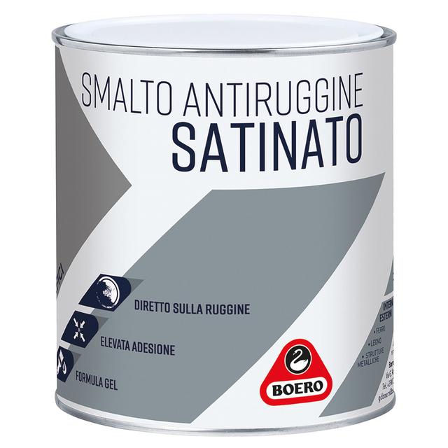SMALTO ANTIRUGGINE GEL BOERO SATINATO NERO 0,75 l 10-12 m² x 1 l PRONTO USO | Tecnomat SMALTO ANTIRUGGINE GEL BOERO SATINATO NERO 0,75 l 10-12 m² x 1 l PRONTO USO | Tecnomat