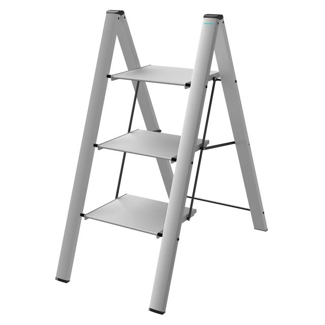 SGABELLO SALVASPAZIO ALLUMINIO 3 GRADINI PESO 6,2 kg PORTATA 150 kg ALTEZZA PEDANA 75 cm GRIGIO | Tecnomat SGABELLO SALVASPAZIO ALLUMINIO 3 GRADINI PESO 6,2 kg PORTATA 150 kg ALTEZZA PEDANA 75 cm GRIGIO | Tecnomat