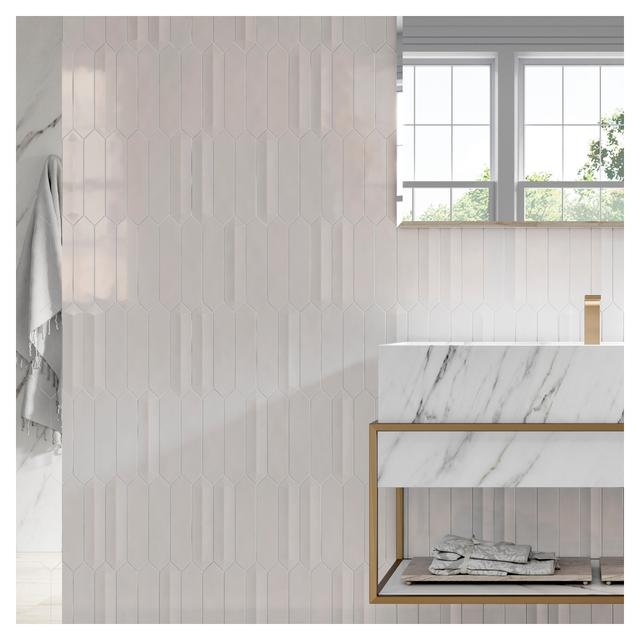 RIVESTIMENTO DIMSA OUT WHITE 46 PEZZI 6,5x33,2x1,05 cm GRES PORCELLANATO | Tecnomat RIVESTIMENTO DIMSA OUT WHITE 46 PEZZI 6,5x33,2x1,05 cm GRES PORCELLANATO - 2 | Tecnomat