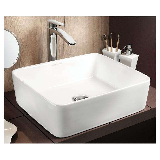 LAVABO D'APPOGGIO TAIGI IN CERAMICA BIANCA RETTANGOLARE 48,2x13,5x37 cm (LxHxP) | Tecnomat LAVABO D'APPOGGIO TAIGI IN CERAMICA BIANCA RETTANGOLARE 48,2x13,5x37 cm (LxHxP) | Tecnomat