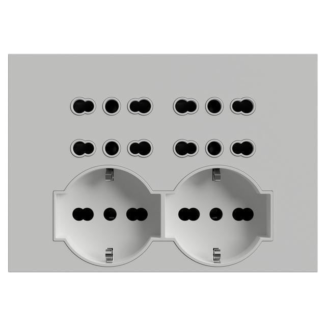MULTIPRESA 4BOX 6 POSTI BIANCA PER SCATOLA 503 4 BIPASSO 2 SCHUKO UNIVERSALI 230V | Tecnomat MULTIPRESA 4BOX 6 POSTI BIANCA PER SCATOLA 503 4 BIPASSO 2 SCHUKO UNIVERSALI 230V - 2 | Tecnomat
