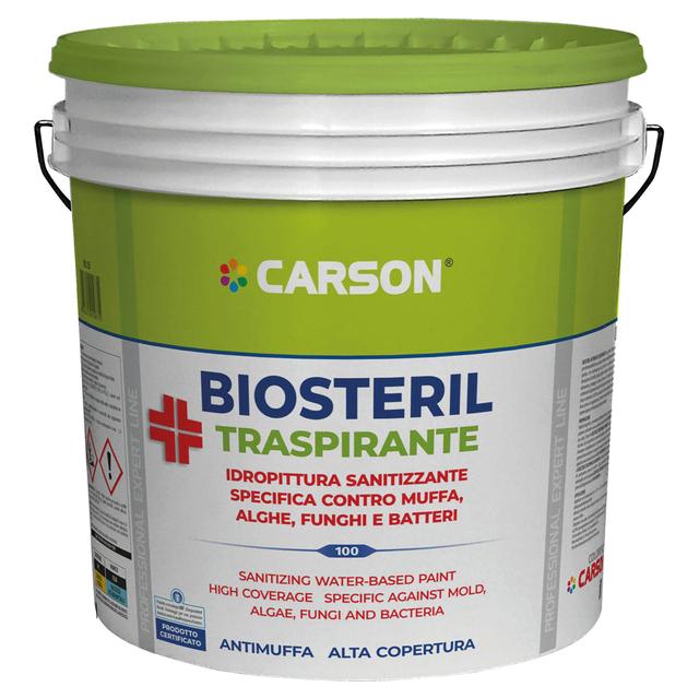 IDROPITTURA TRASPIRANTE ANTIMUFFA CARSON BIANCO 14 l 4-5 m² CON 1 l A 2 MANI | Tecnomat IDROPITTURA TRASPIRANTE ANTIMUFFA CARSON BIANCO 14 l 4-5 m² CON 1 l A 2 MANI | Tecnomat
