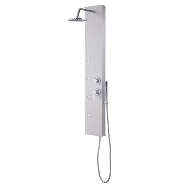 COLONNA DOCCIA IDRO ACQUAPRO SYRIO12 3.0 IN PVC ARGENTO 4 GETTI CON MISCELATORE E DEVIATORE | Tecnomat COLONNA DOCCIA IDRO ACQUAPRO SYRIO12 3.0 IN PVC ARGENTO 4 GETTI CON MISCELATORE E DEVIATORE | Tecnomat