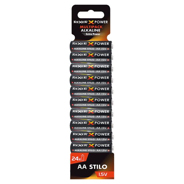 24 BATTERIE ALKALINE REXER STILO AA 1,5V LR06 | Tecnomat 24 BATTERIE ALKALINE REXER STILO AA 1,5V LR06 | Tecnomat