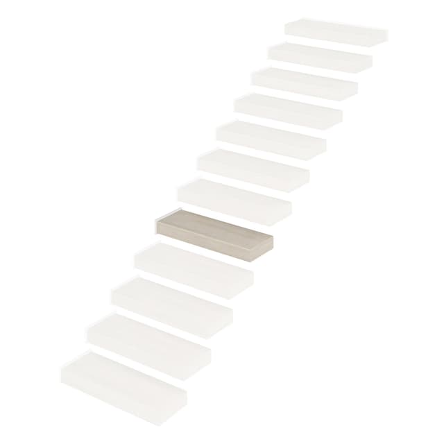 GRADINO INTERMEDIO SCALA SOSPESA 90 cm FAGGIO SBIANCATO L90xH32xSP9 cm | Tecnomat GRADINO INTERMEDIO SCALA SOSPESA 90 cm FAGGIO SBIANCATO L90xH32xSP9 cm - 2 | Tecnomat