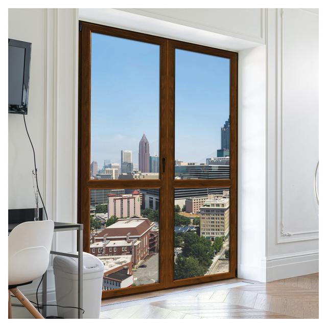 PORTA FINESTRA IN PVC NOCE 2 ANTE 120x220 cm (LxH) | Tecnomat PORTA FINESTRA IN PVC NOCE 2 ANTE 120x220 cm (LxH) | Tecnomat