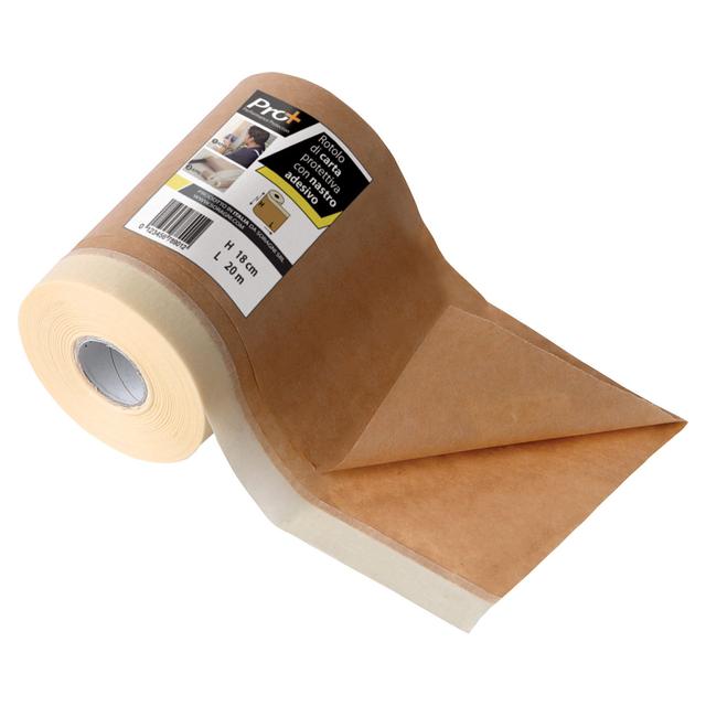 ROTOLO CARTA PROTETTIVA PRO+ 18cm x 20m CON NASTRO ADESIVO | Tecnomat ROTOLO CARTA PROTETTIVA PRO+ 18cm x 20m CON NASTRO ADESIVO - 2 | Tecnomat
