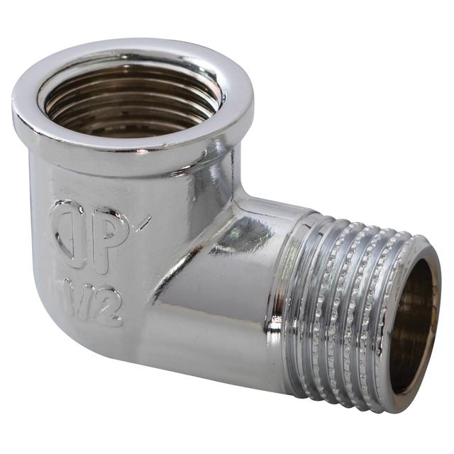 GOMITO 90° PATTARONI OTTONE CROMATO MF 1/2 | Tecnomat GOMITO 90° PATTARONI OTTONE CROMATO MF 1/2 - 2 | Tecnomat