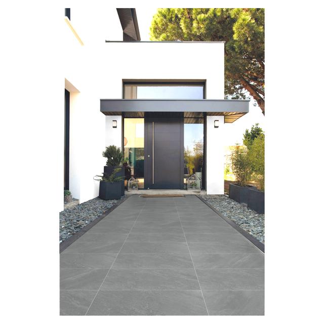 PAVIMENTO ESTERNO PIETRA ANTRACITE 39x78x2 cm RETTIFICATO PEI4 R11 GRES PROCELLANATO | Tecnomat PAVIMENTO ESTERNO PIETRA ANTRACITE 39x78x2 cm RETTIFICATO PEI4 R11 GRES PROCELLANATO | Tecnomat