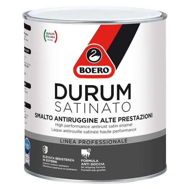 SMALTO SOLVENTE SATINATO BOERO 2,5 l DURUM NERO 11 - 12 m²/l PRONTO USO | Tecnomat SMALTO SOLVENTE SATINATO BOERO 2,5 l DURUM NERO 11 - 12 m²/l PRONTO USO - 2 | Tecnomat