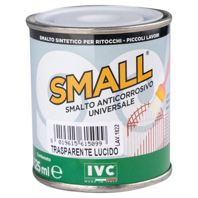 SMALTO SINTETICO RITOCCO UNIVERSAL SMALL INCOLORE 125 ml ANTICORROSIVO 12m² CON 1 l | Tecnomat SMALTO SINTETICO RITOCCO UNIVERSAL SMALL INCOLORE 125 ml ANTICORROSIVO 12m² CON 1 l | Tecnomat
