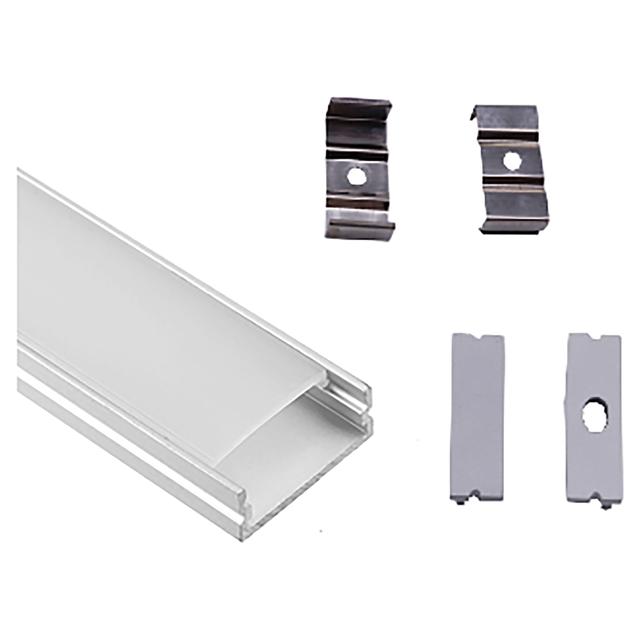 BARRA PER STRIP LED ECOMINOSSE PER DOPPIA STRIP CON DIFFUSORE E ACCESSORI 2000x30x10 mm | Tecnomat BARRA PER STRIP LED ECOMINOSSE PER DOPPIA STRIP CON DIFFUSORE E ACCESSORI 2000x30x10 mm - 2 | Tecnomat