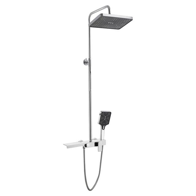 COLONNA DOCCIA ACQUAPRO KEOLA 2 GETTI CROMO SOFFIONE ABS 200x300 cm MISCELATORE MECCANICO | Tecnomat COLONNA DOCCIA ACQUAPRO KEOLA 2 GETTI CROMO SOFFIONE ABS 200x300 cm MISCELATORE MECCANICO | Tecnomat