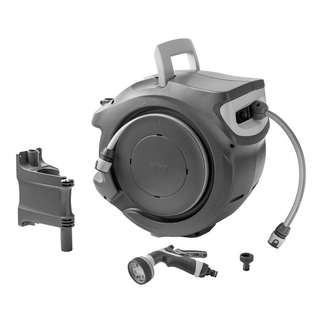 AVVOLGITUBO MURALE GF CON TUBO 20 m CON ATTACCO STAFFA GIREVOLE PISTOLA E RACCORDI | Tecnomat AVVOLGITUBO MURALE GF CON TUBO 20 m CON ATTACCO STAFFA GIREVOLE PISTOLA E RACCORDI | Tecnomat