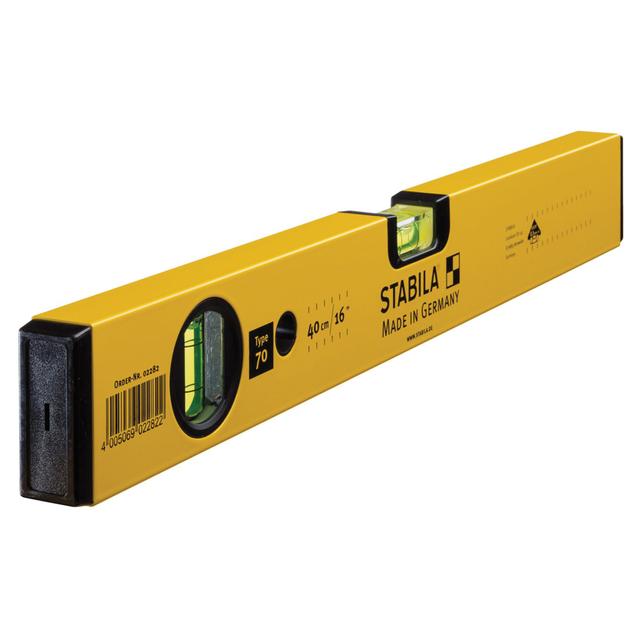 LIVELLA ALLUMINIO 40 cm STABILA 70E 2 FIALE TOLLERANZA ± 0,5 mm/m | Tecnomat LIVELLA ALLUMINIO 40 cm STABILA 70E 2 FIALE TOLLERANZA ± 0,5 mm/m | Tecnomat