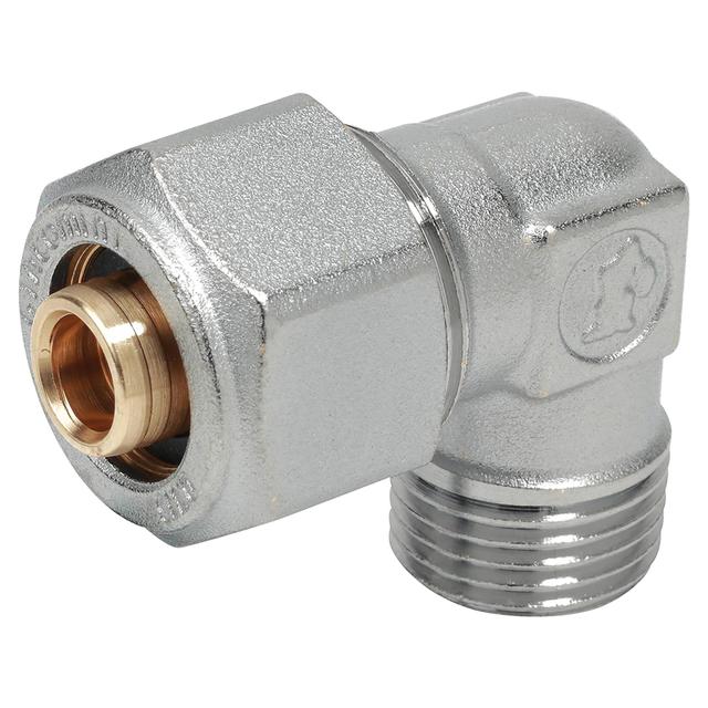 RACCORDO STRINGERE GIACOMINI MULTISTRATO GOMITO M 3/4'' x Ø 26 mm MAX 10 bar | Tecnomat RACCORDO STRINGERE GIACOMINI MULTISTRATO GOMITO M 3/4'' x Ø 26 mm MAX 10 bar - 2 | Tecnomat